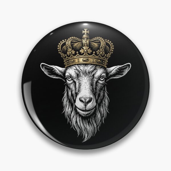 Item preview, Goat Wearing King Crown designed and sold by MO DESIGNS.