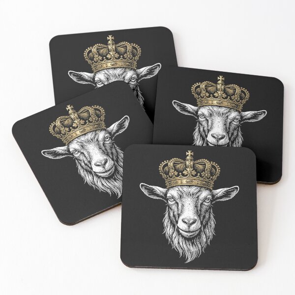 Item preview, Goat Wearing King Crown designed and sold by MO DESIGNS.