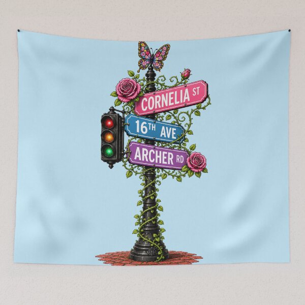 Item preview, Lover Street Lamp Cornelia Street TS Archer Paper Rings New York City designed and sold by taylorvinyls.