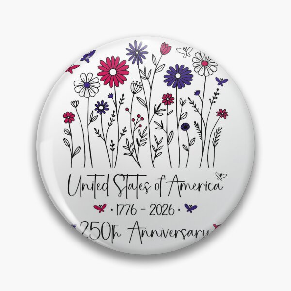 Item preview, United States Of America 250th Anniversary Floral Wildflower Butterfly Aesthetic designed and sold by Serene woods.