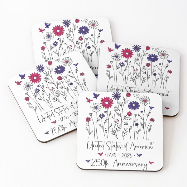 Item preview, United States Of America 250th Anniversary Floral Wildflower Butterfly Aesthetic designed and sold by Serene woods.