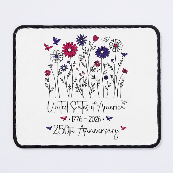 Item preview, United States Of America 250th Anniversary Floral Wildflower Butterfly Aesthetic designed and sold by Serene woods.