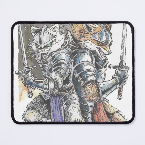 Item preview, Fox and Cat Knights of the Little Kingdom designed and sold by RogerEalth.