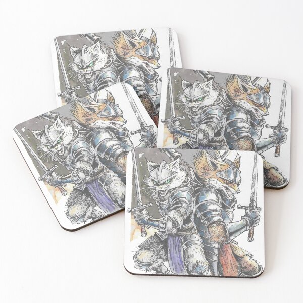 Item preview, Fox and Cat Knights of the Little Kingdom designed and sold by RogerEalth.