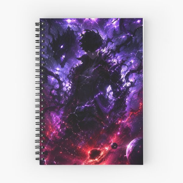 Item preview, Cosmic Shadow Monarch | Dark Void Warrior Anime Style | Purple Galaxy Fantasy Art designed and sold by Dyan4.