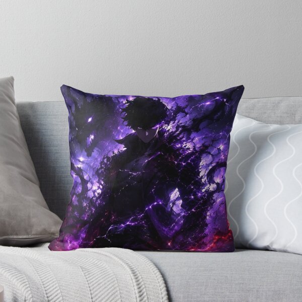 Item preview, Cosmic Shadow Monarch | Dark Void Warrior Anime Style | Purple Galaxy Fantasy Art designed and sold by Dyan4.