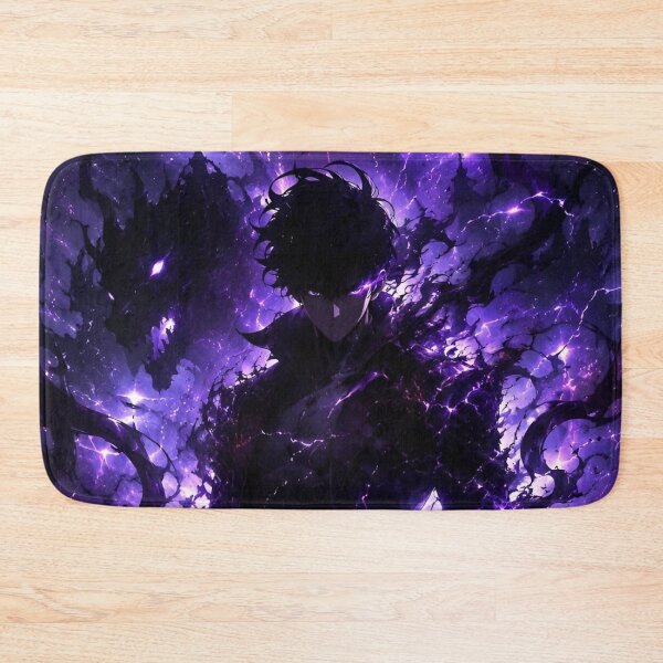 Item preview, Cosmic Shadow Monarch | Dark Void Warrior Anime Style | Purple Galaxy Fantasy Art designed and sold by Dyan4.