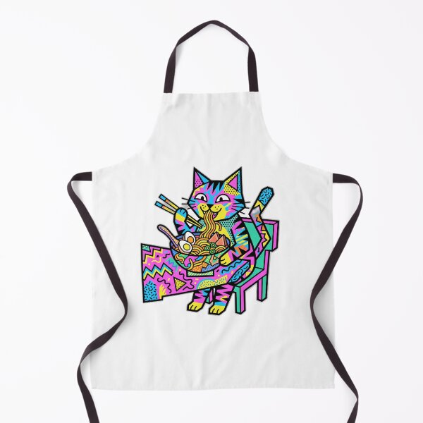 Item preview, 1980s Memphis Design Retro Cat Ramen Abstract designed and sold by ryanguas.