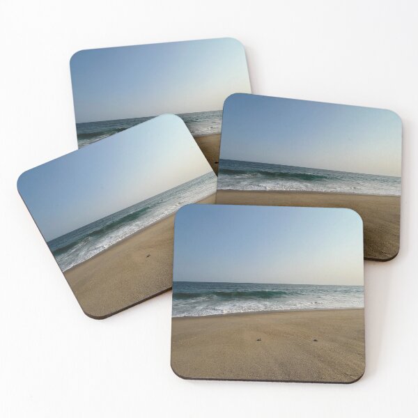 Item preview, Gentle ocean waves on a golden sandy beach designed and sold by Art of Momenz.