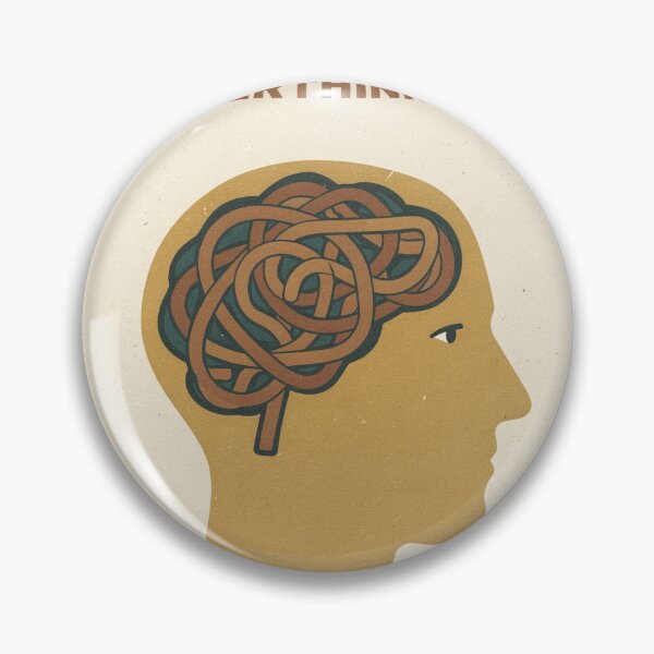 Item preview, Certified Professional Overthinker Retro Poster designed and sold by PictorialWhimsy.