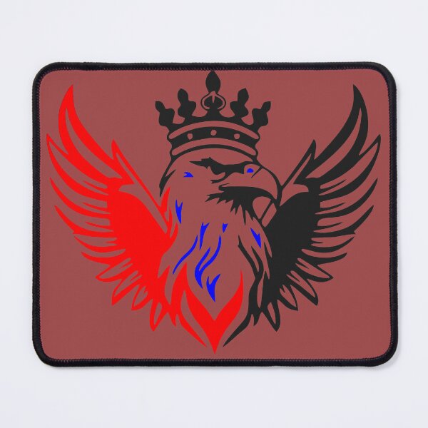 Item preview, Crowned Royal Eagle – Red and Black Heraldic Coat of Arms designed and sold by RAYBIL.