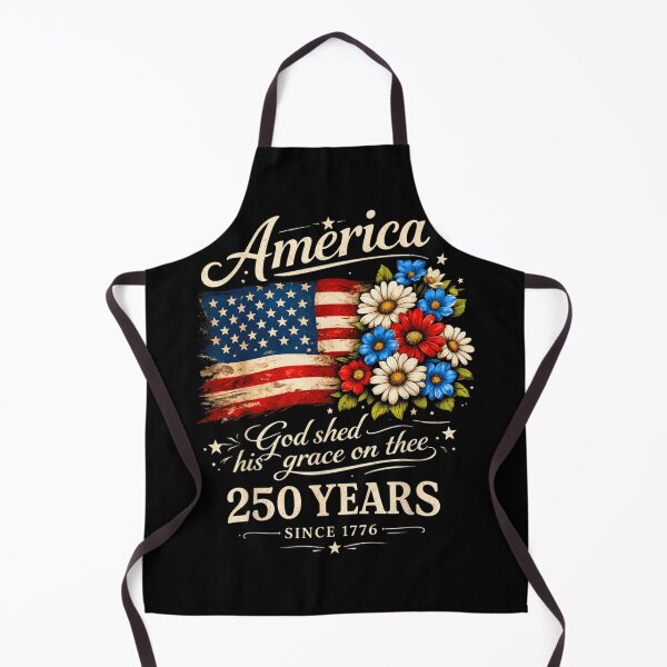 Item preview, God Shed His Grace On Thee America 250 Years Floral Flag designed and sold by River Silva.