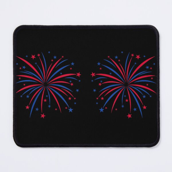 Item preview, Red White Blue Patriotic Firework Graphic Novelty Bra Festival Summer Outfit designed and sold by River Silva.