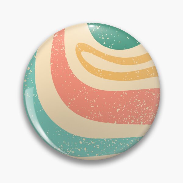 Item preview, Retro 70s Groovy Distressed Wavy Swirls designed and sold by THE RILONA.