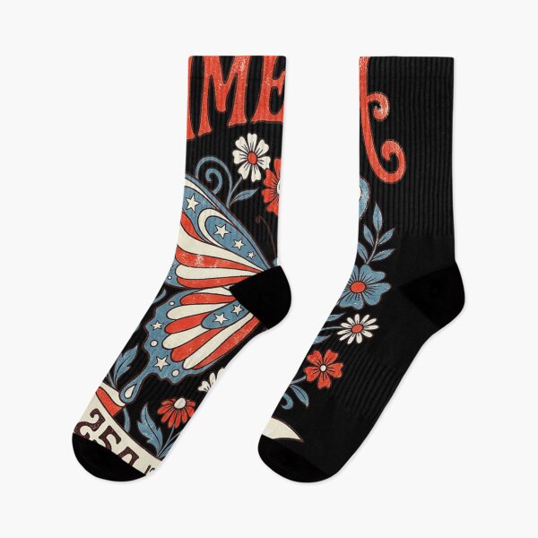 Item preview, Vintage America 250 Years Semiquincentennial Butterfly Floral Patriotic 1776 2026 designed and sold by River Silva.