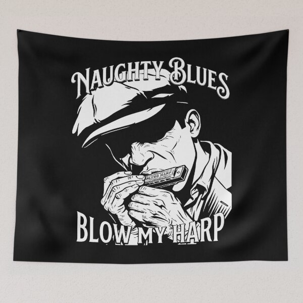 Item preview, Bluesman Naughty Blues Blow my harp designed and sold by TomVtX.