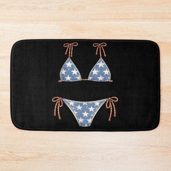 Item preview, Patriotic Blue Denim Star Pattern Bikini Summer Beach 4th Of July designed and sold by River Silva.