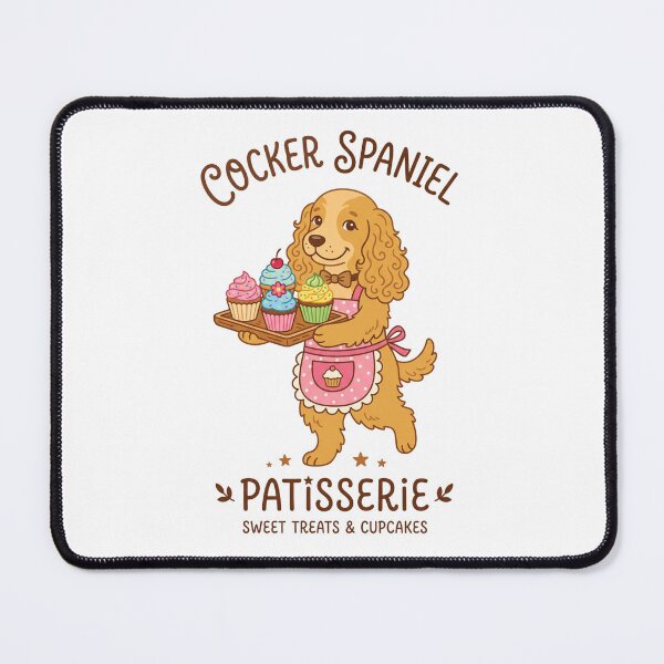 Item preview, Cocker Spaniel Patisserie Bakery Cupcake Chef designed and sold by PictoVibe.