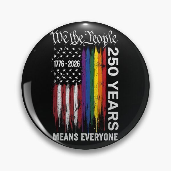 Item preview, America 250 Years Means Everyone Patriotic Semiquincentennial Rainbow US Flag designed and sold by River Silva.