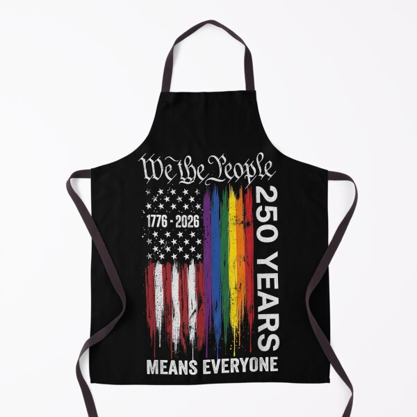 Item preview, America 250 Years Means Everyone Patriotic Semiquincentennial Rainbow US Flag designed and sold by River Silva.