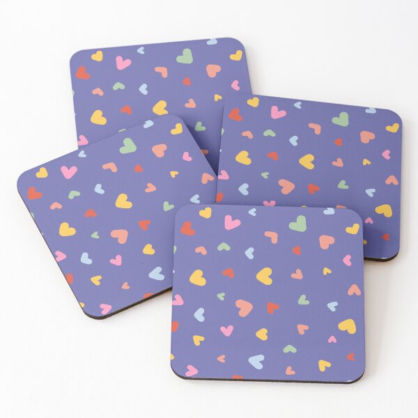 Item preview, Cute Colorful Tiny Hearts Purple Pattern designed and sold by THE RILONA.