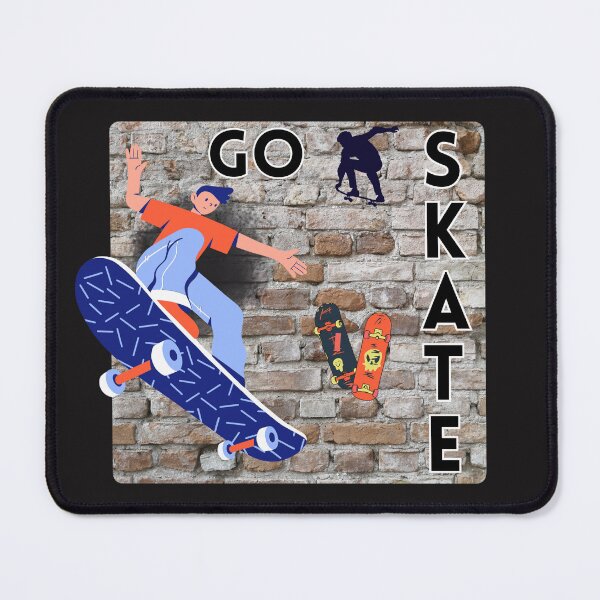 Item preview, Go Skate - Retro Brick Skateboard Graphic designed and sold by SeJaa.