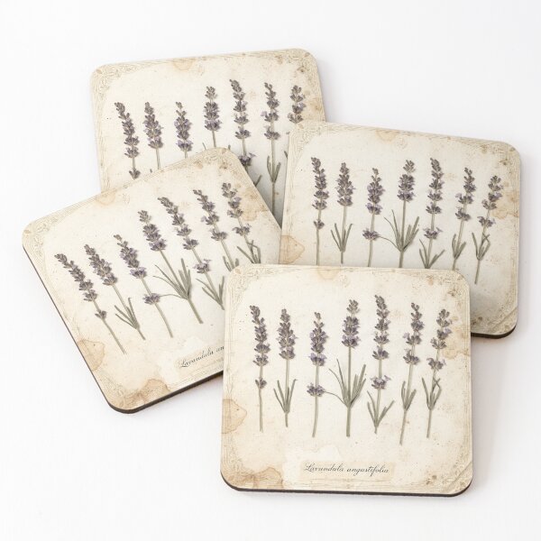 Item preview, Vintage Pressed-Lavender Herbarium Plate designed and sold by PictorialWhimsy.
