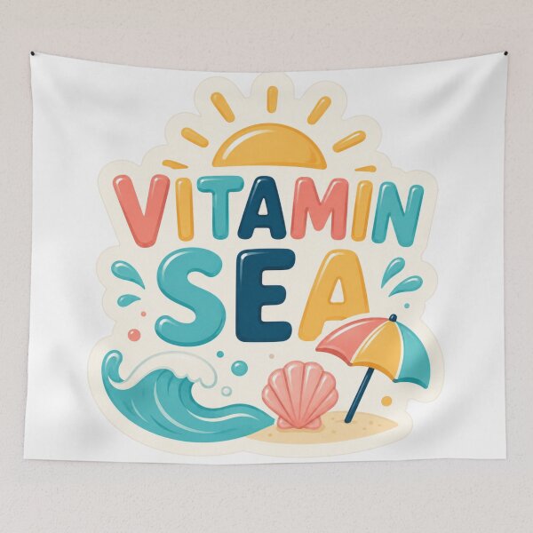 Item preview, Vitamin Sea – Cute summer beach design for ocean lovers designed and sold by FusiTink.