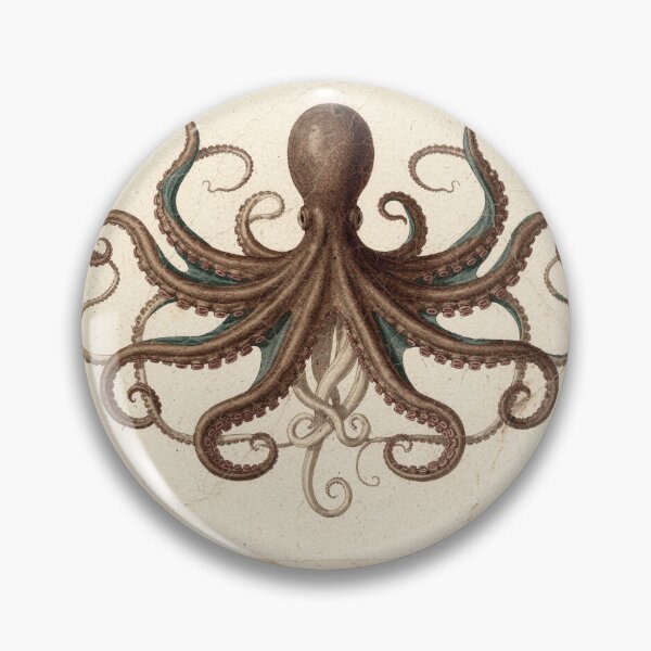 Item preview, Vintage Octopus Specimen Natural History Plate designed and sold by PictorialWhimsy.