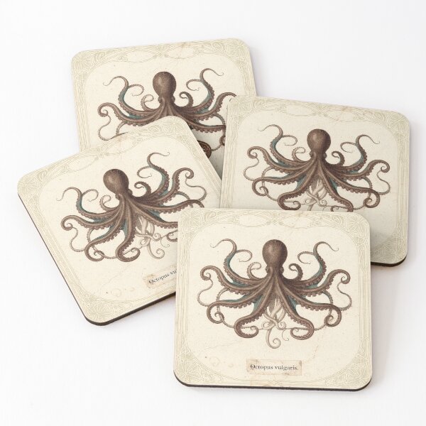 Item preview, Vintage Octopus Specimen Natural History Plate designed and sold by PictorialWhimsy.