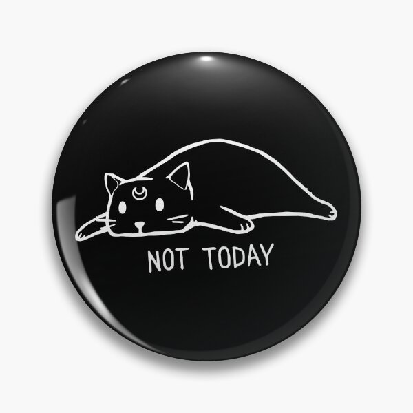 Item preview, Lazy Luna Cat "Not Today" Funny Celestial Cat Illustration designed and sold by LunaCat Studio.