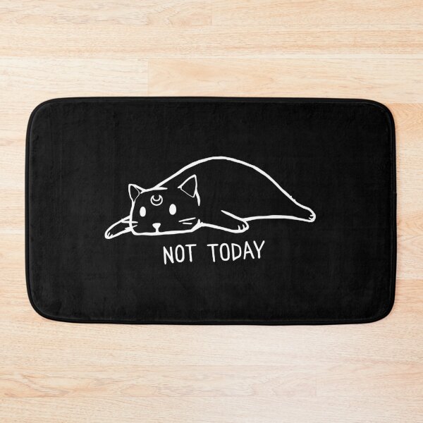 Item preview, Lazy Luna Cat "Not Today" Funny Celestial Cat Illustration designed and sold by LunaCat Studio.