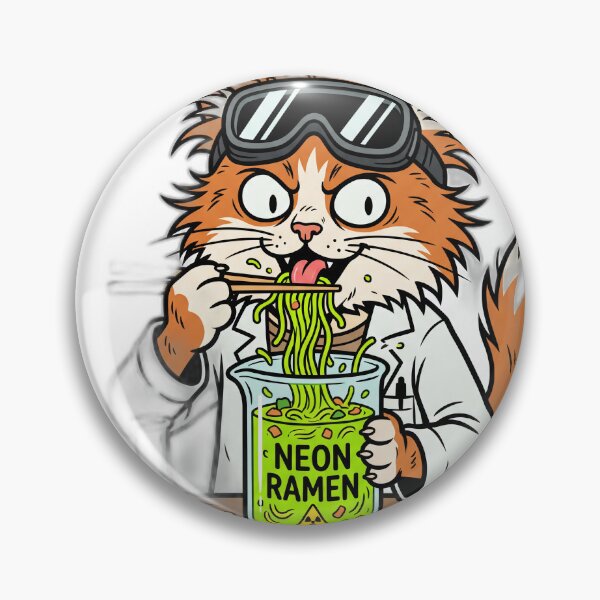 Item preview, Mad Scientist Cat Ramen Beaker Chemistry Humor designed and sold by ryanguas.