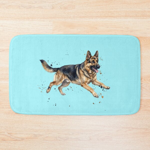 Item preview, Watercolor German Shepherd Playing designed and sold by TheMagicIcon.