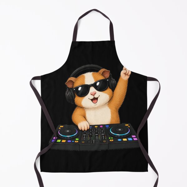 Item preview, DJ Guinea Pig Cute Cartoon Animal Playing Music designed and sold by Seculinator.