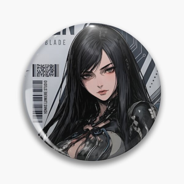 Item preview, Cybernetic Raven | Futuristic Android Girl | Dark Sci-Fi Anime Style Art designed and sold by Dyan4.
