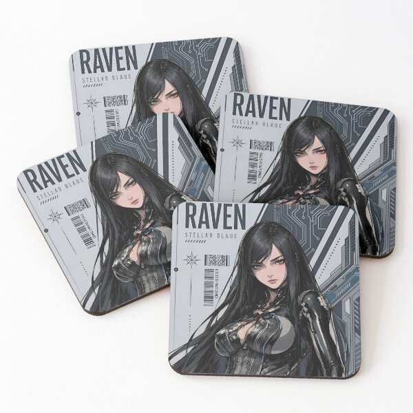 Item preview, Cybernetic Raven | Futuristic Android Girl | Dark Sci-Fi Anime Style Art designed and sold by Dyan4.