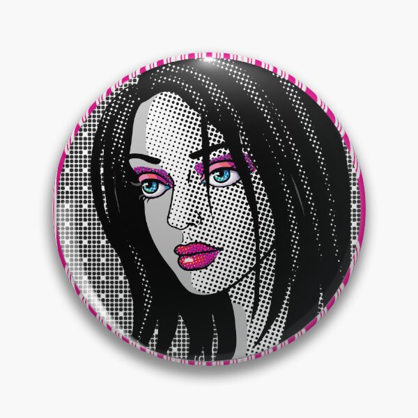 Item preview, Pop Art Portrait with Optical Geometric Patterns designed and sold by cremedecolor.