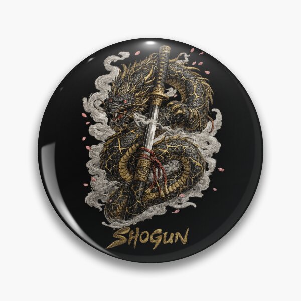 Item preview, SHOGUN Imperial Dragon Embroidery | Samurai Katana Luxury Japanese Warrior Art designed and sold by Emoji Emblems.