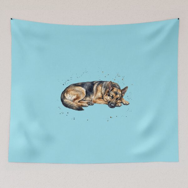 Item preview, Watercolor German Shepherd designed and sold by TheMagicIcon.