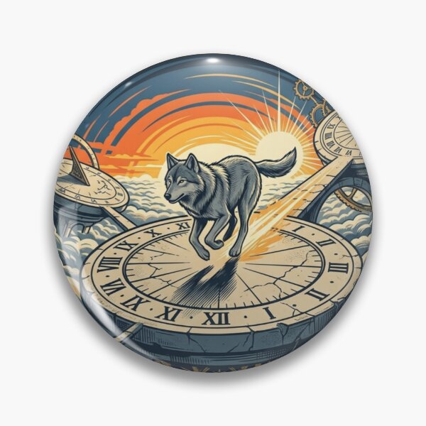 Item preview, Run Toward the Light – Time and Spirit Wolf Art designed and sold by Dogandesighn.