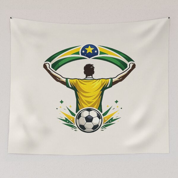 Item preview, Brazil Soccer Fan Patriotic Supporter designed and sold by Corvoria.