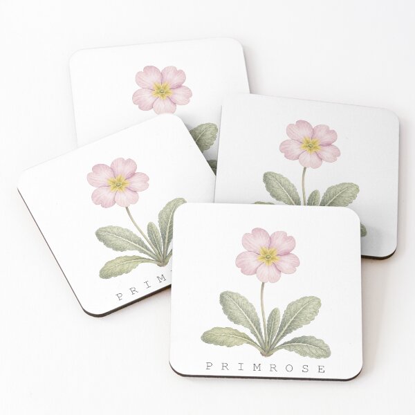 Item preview, Pink Primrose Watercolor Botanical Flower Illustration Wall Art designed and sold by FernLiz.