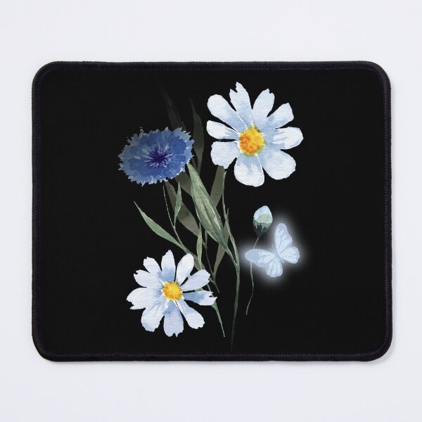 Item preview, Blue Flowers And A Butterfly. designed and sold by Dinasshop.