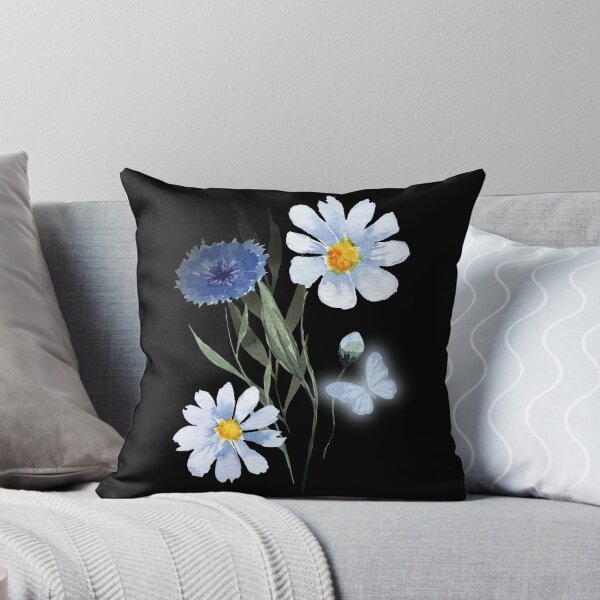 Item preview, Blue Flowers And A Butterfly. designed and sold by Dinasshop.