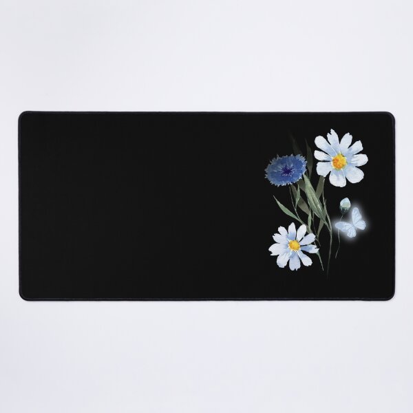 Item preview, Blue Flowers And A Butterfly. designed and sold by Dinasshop.