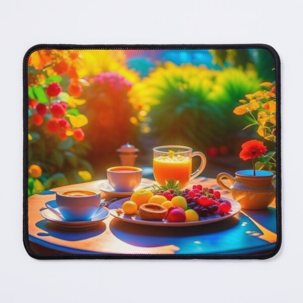 Item preview, Sunlit Garden Breakfast Terrace Fruit and Coffee Painting designed and sold by UmSkelig834.