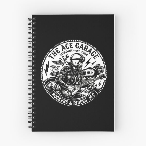 Item preview, The Ace Garage London - Vintage Ton-Up Rockers Motorcycle Club designed and sold by evrankart.
