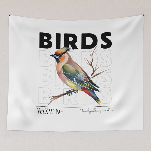 Item preview, Waxwing Bird – Colorful Cedar Waxwing designed and sold by ArcticFoxStudio.
