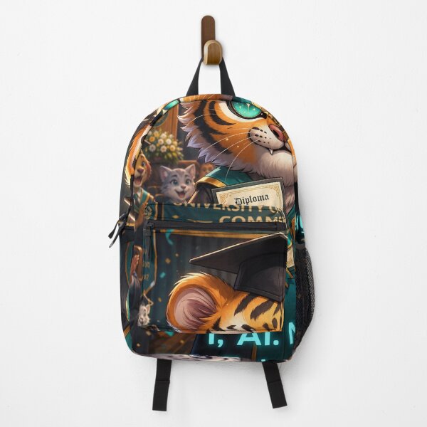 Item preview, Funny Tiger Graduation Gift Cybernetics Degree Cute Animal Graduate Art NeoTigLuna designed and sold by NeoTigLuna.